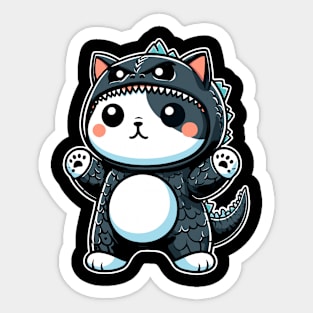 Catzilla Sticker